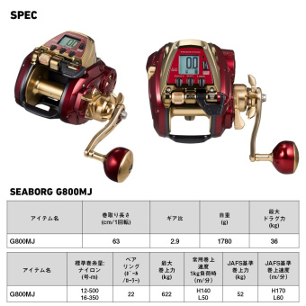 Daiwa Seaborg G 800MJ 